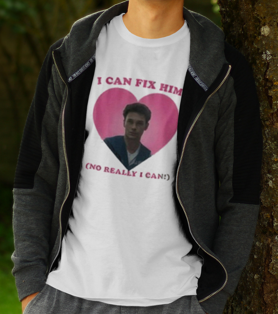 Erik Menendez Pink Heart I Can Fix Him No Really I Can T-Shirt