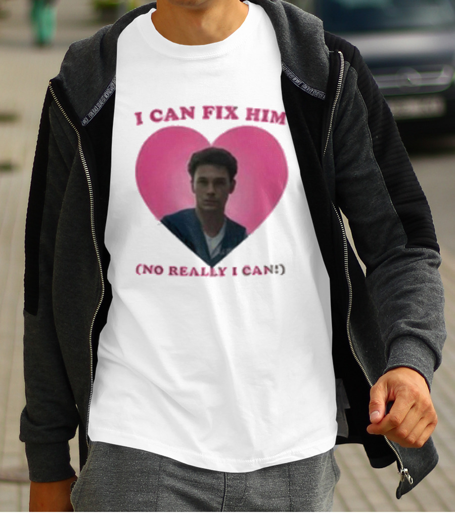Erik Menendez Pink Heart I Can Fix Him No Really I Can T-Shirt