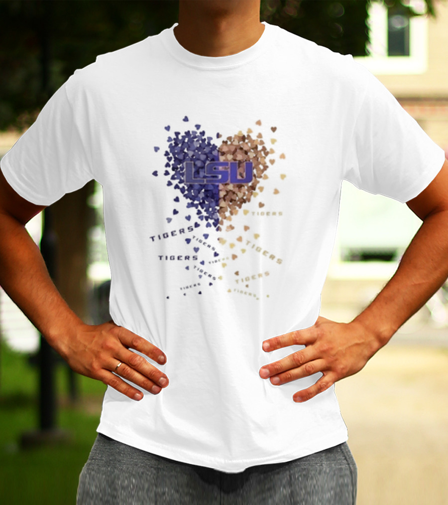LSU Tigers Heart Of Passion In Purple And Gold T-Shirt