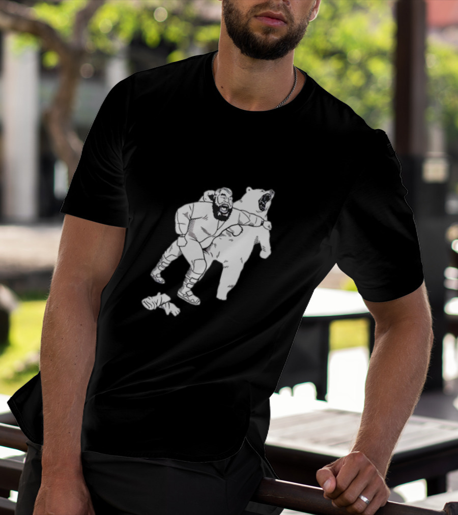 Brian The Bear Wrestling Match Showdown T-Shirt