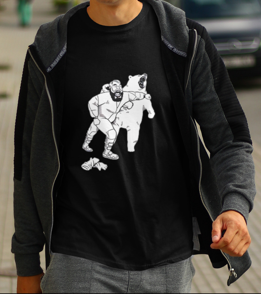 Brian The Bear Wrestling Match Showdown T-Shirt