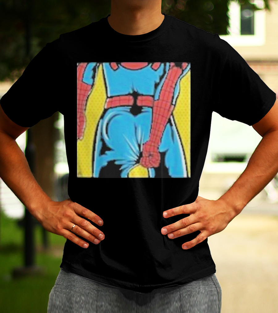 Spider-Man Suit Tightness Issue Visual Pop T-Shirt