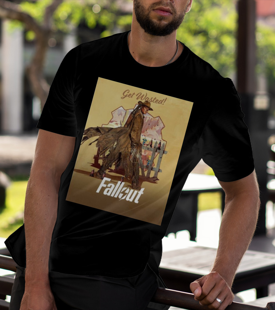 Get Wasted Fallout Series Western Theme Premieres April 12 On Prime Video T-Shirt