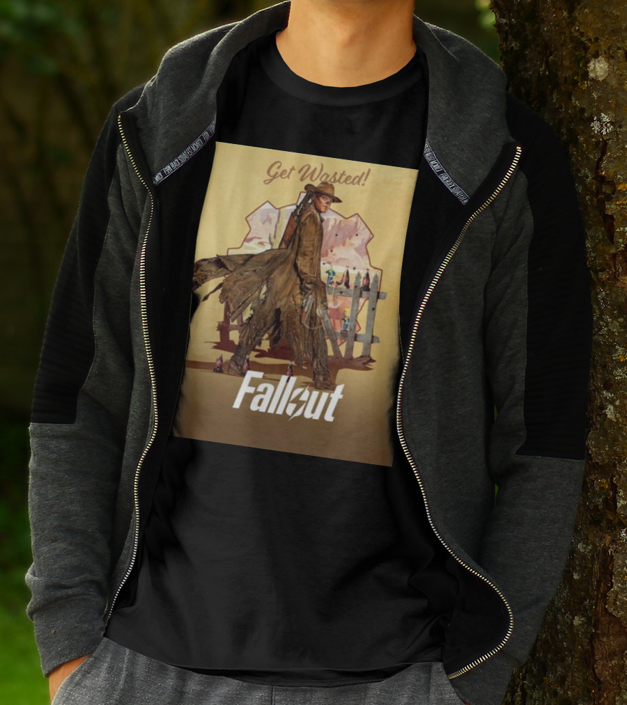 Get Wasted Fallout Series Western Theme Premieres April 12 On Prime Video T-Shirt