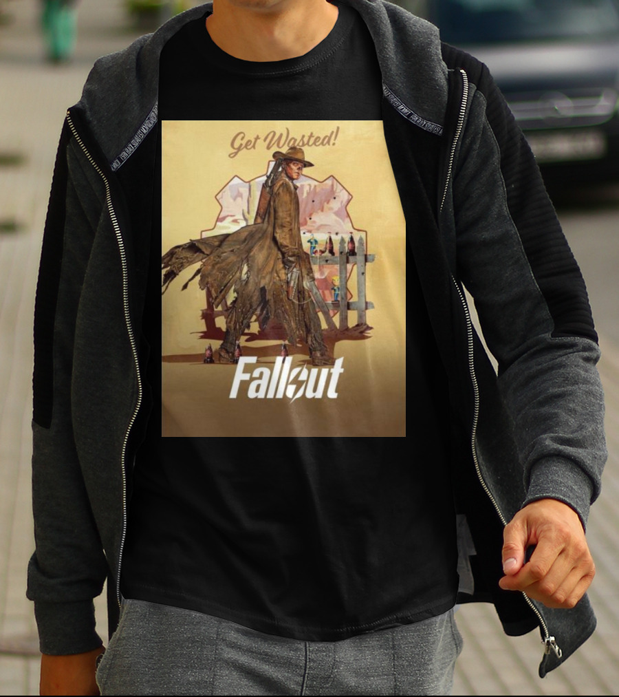 Get Wasted Fallout Series Western Theme Premieres April 12 On Prime Video T-Shirt
