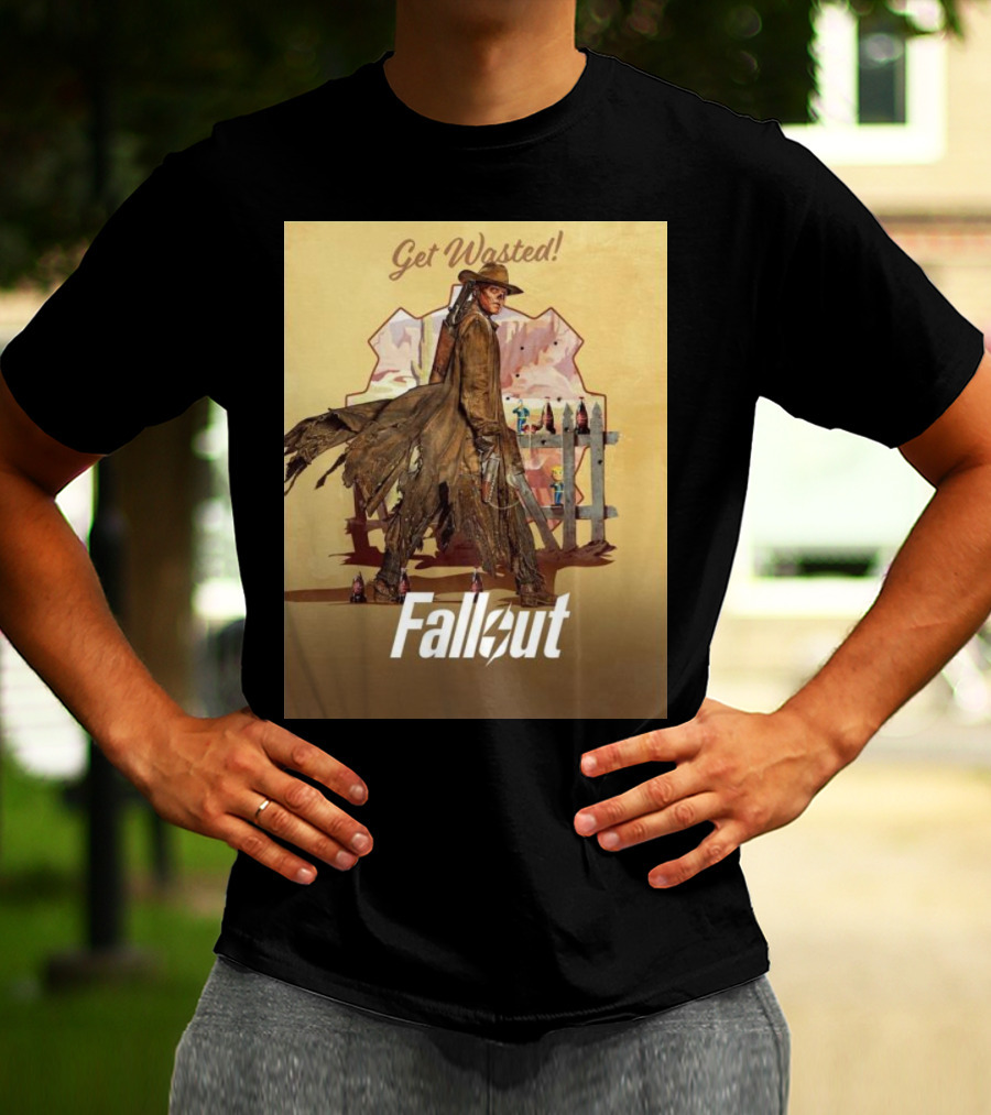 Get Wasted Fallout Series Western Theme Premieres April 12 On Prime Video T-Shirt