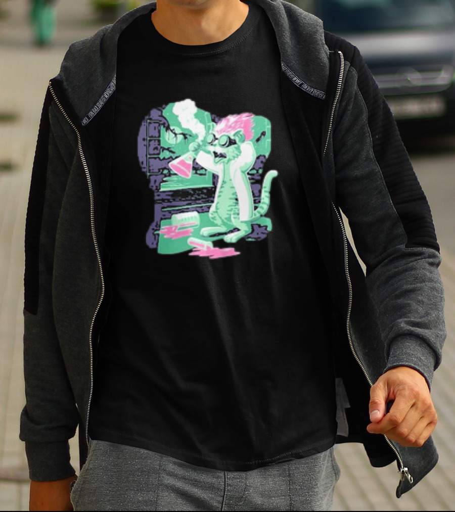 Kyle’s Corner Feline Weird Oct 24-27 Live Oak FL Mad Scientist Cat Lab T-Shirt