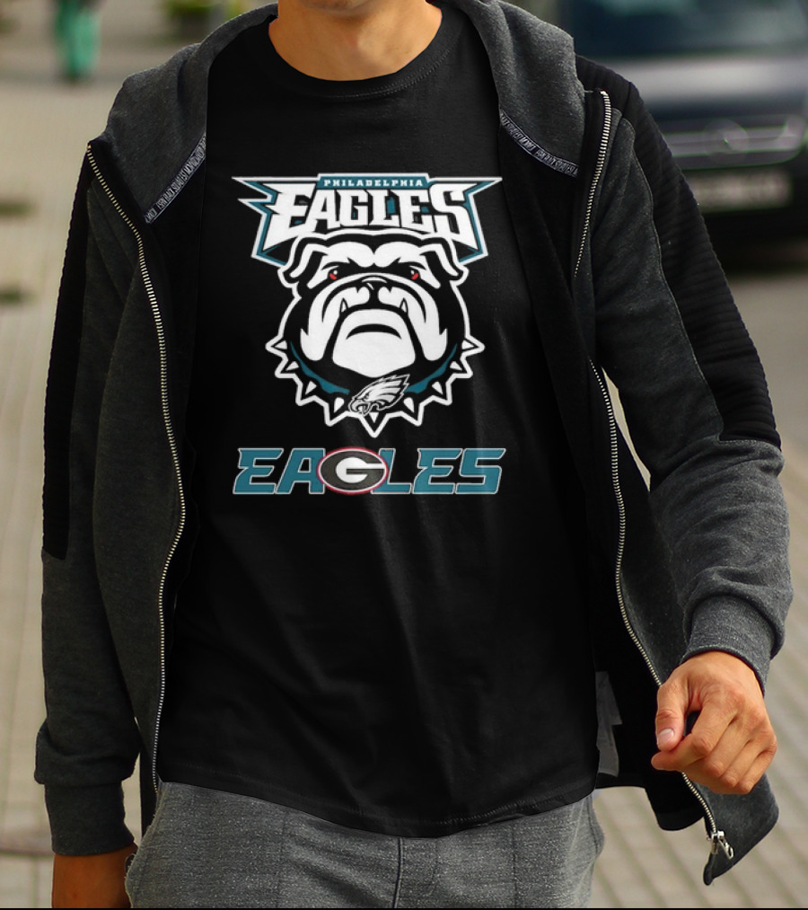 Philadelphia Eagles Dawgs Bulldogs Eagle Logo Bulldog T-Shirt