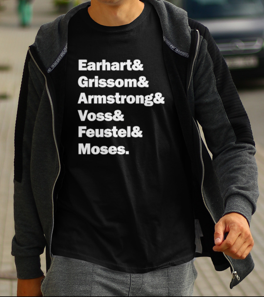 Purdue Boilermakers Mars Mission Earhart Grissom Armstrong Voss Feustel Moses T-Shirt