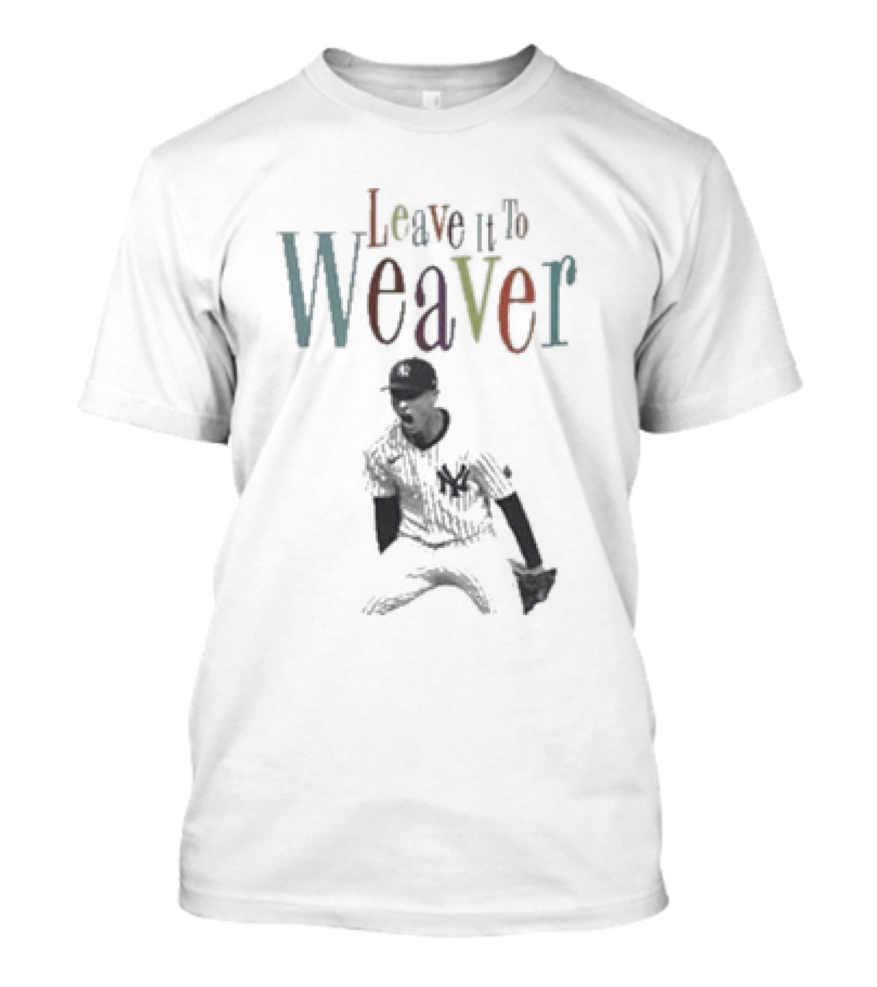 Leave It To Weaver New York Yankees Luke Weaver Pitching T-Shirt