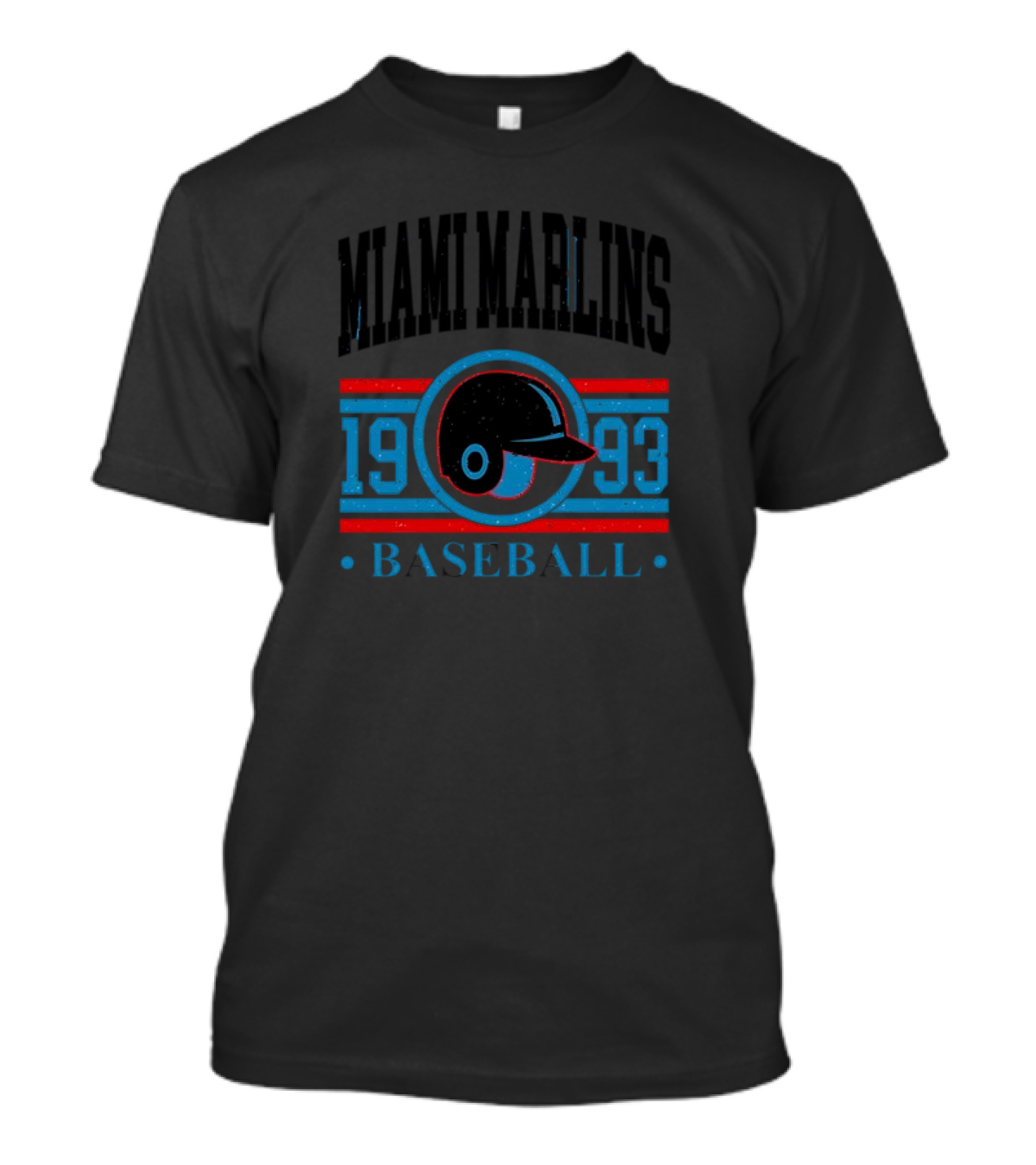 Miami Marlins 1993 Baseball Retro Helmet T-Shirt