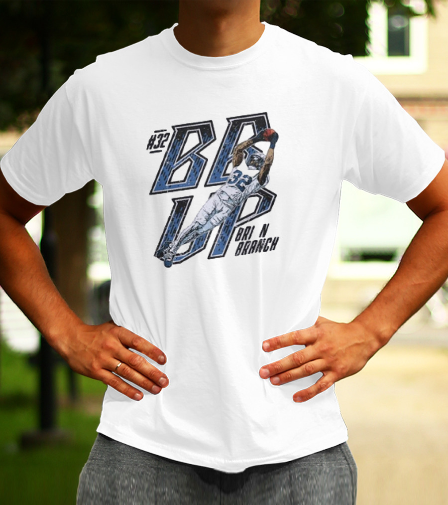 Brian Branch #32 BB Up Detroit Lions Football Catch T-Shirt