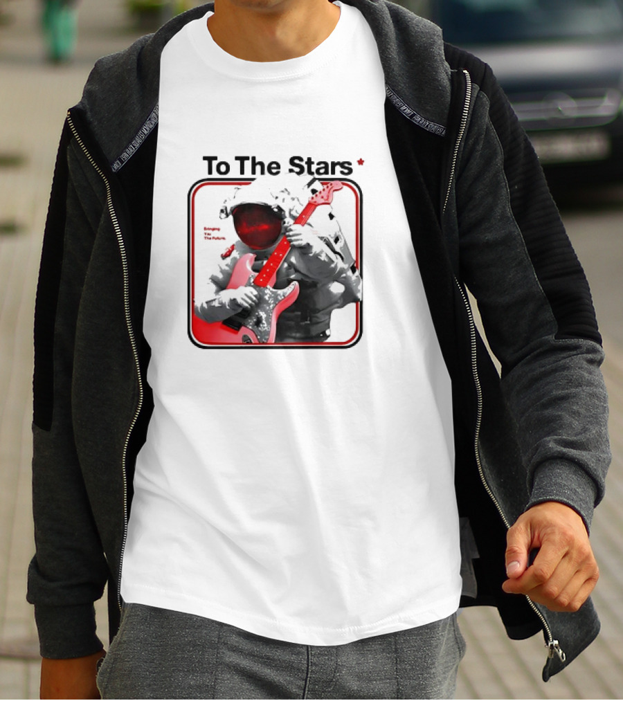 To The Stars Astronaut Playing Guitar Bringing The Future T-Shirt