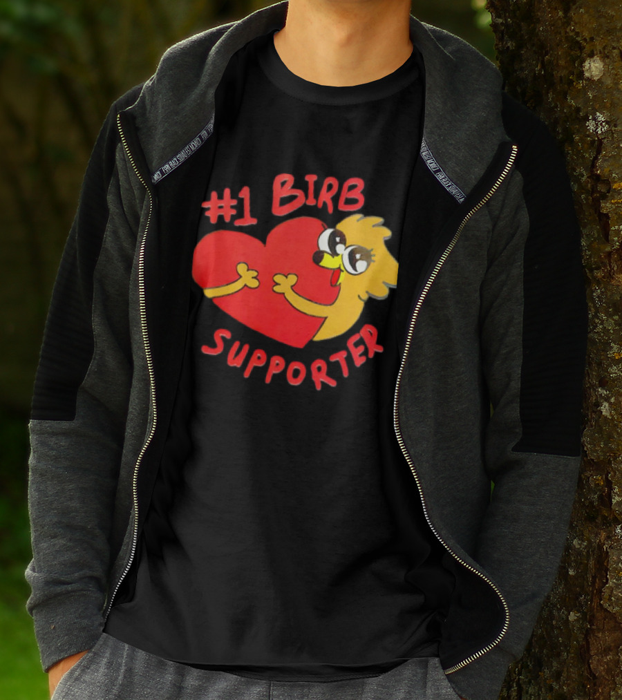 1 Birb Supporter Heart Hug T-Shirt