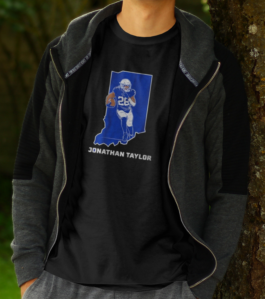 Indianapolis Colts Jonathan Taylor 28 Indiana Star T-Shirt