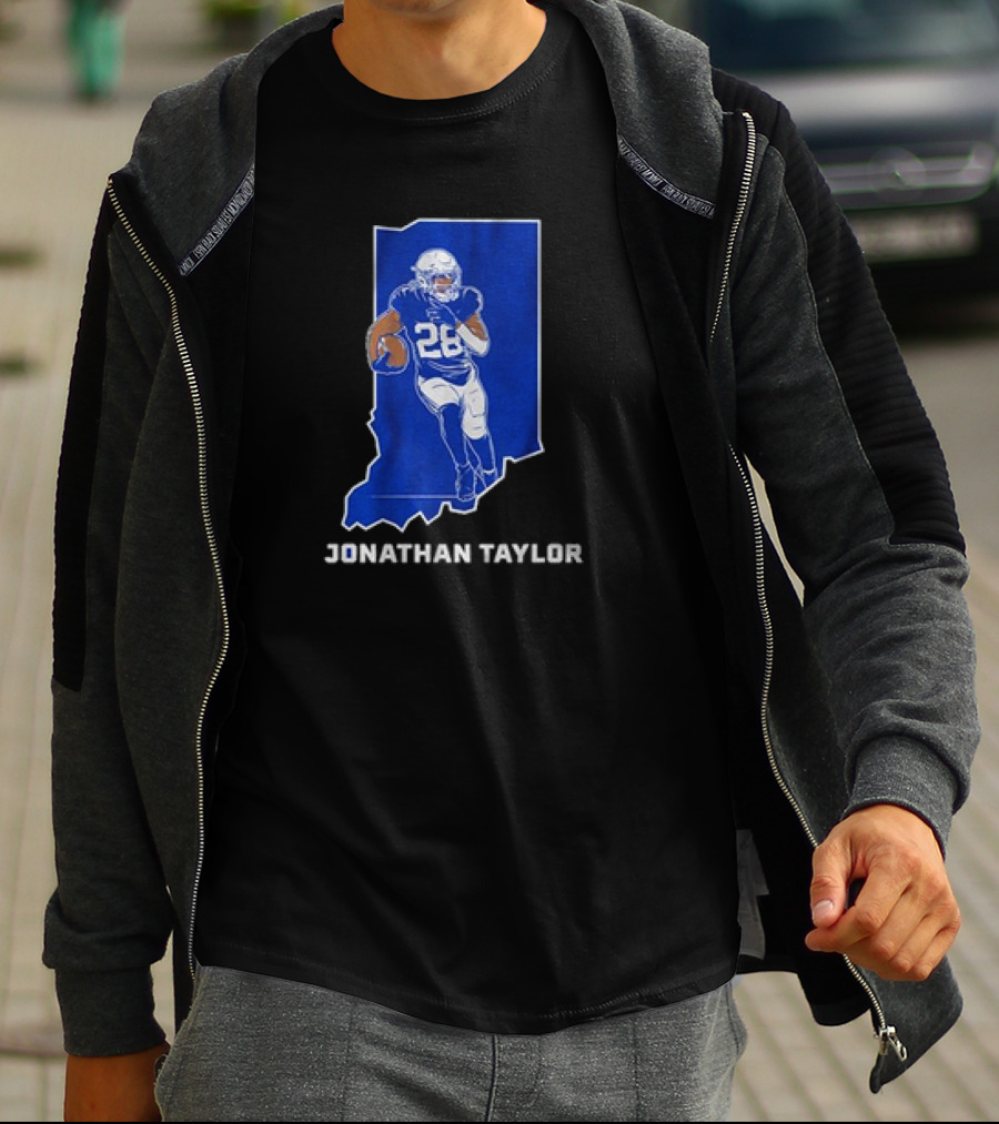 Indianapolis Colts Jonathan Taylor 28 Indiana Star T-Shirt