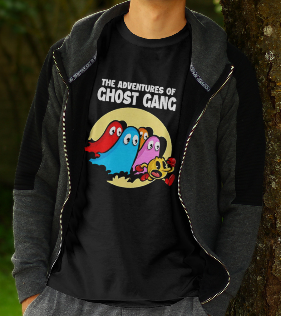 Pac-Man And The Ghosts X The Adventures Of Tintin The Adventures Of Ghost Gang T-Shirt