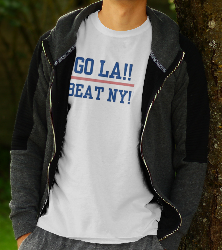 GO LA Beat NY Dodgers Yankees Rivalry T-Shirt