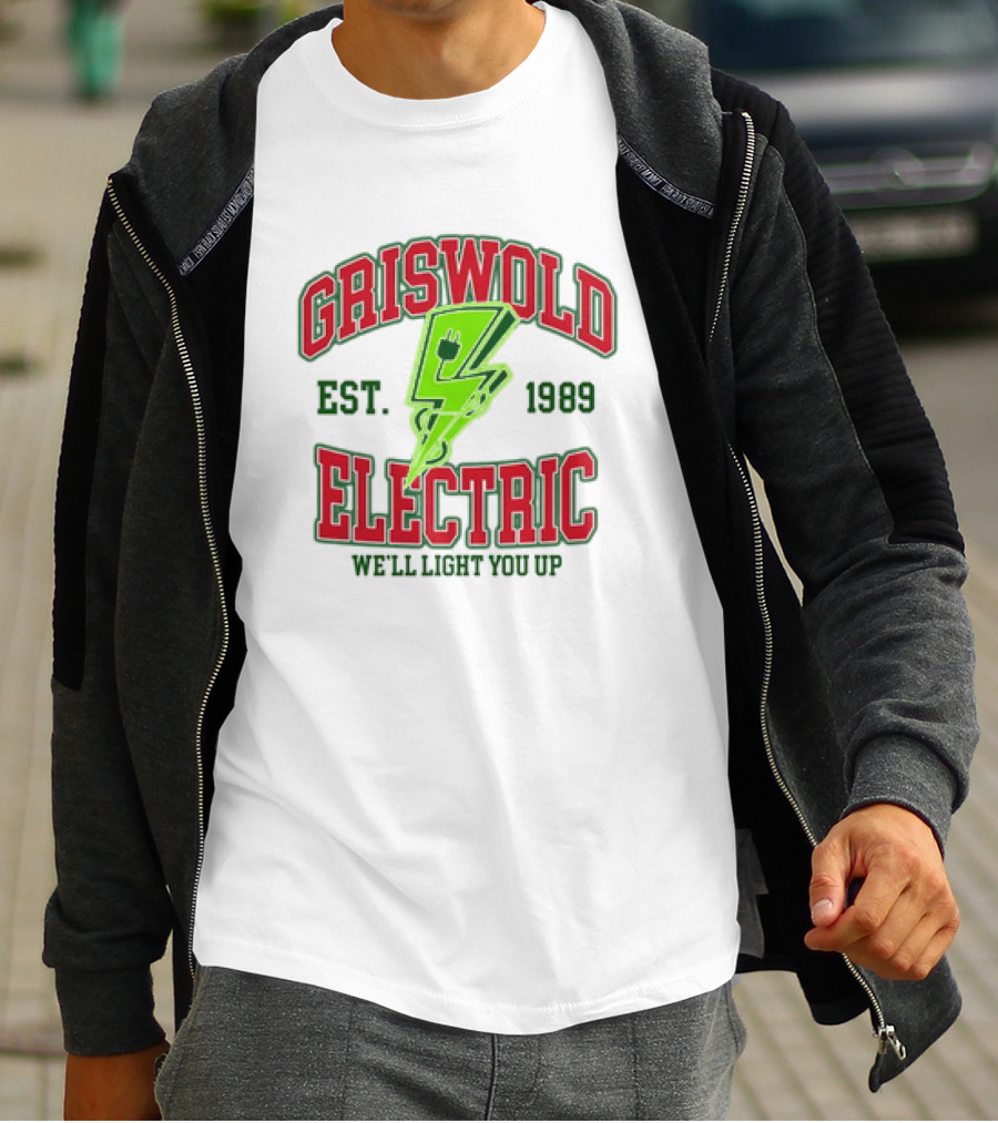 Griswold Electric Est. 1989 We'll Light You Up Retro T-Shirt