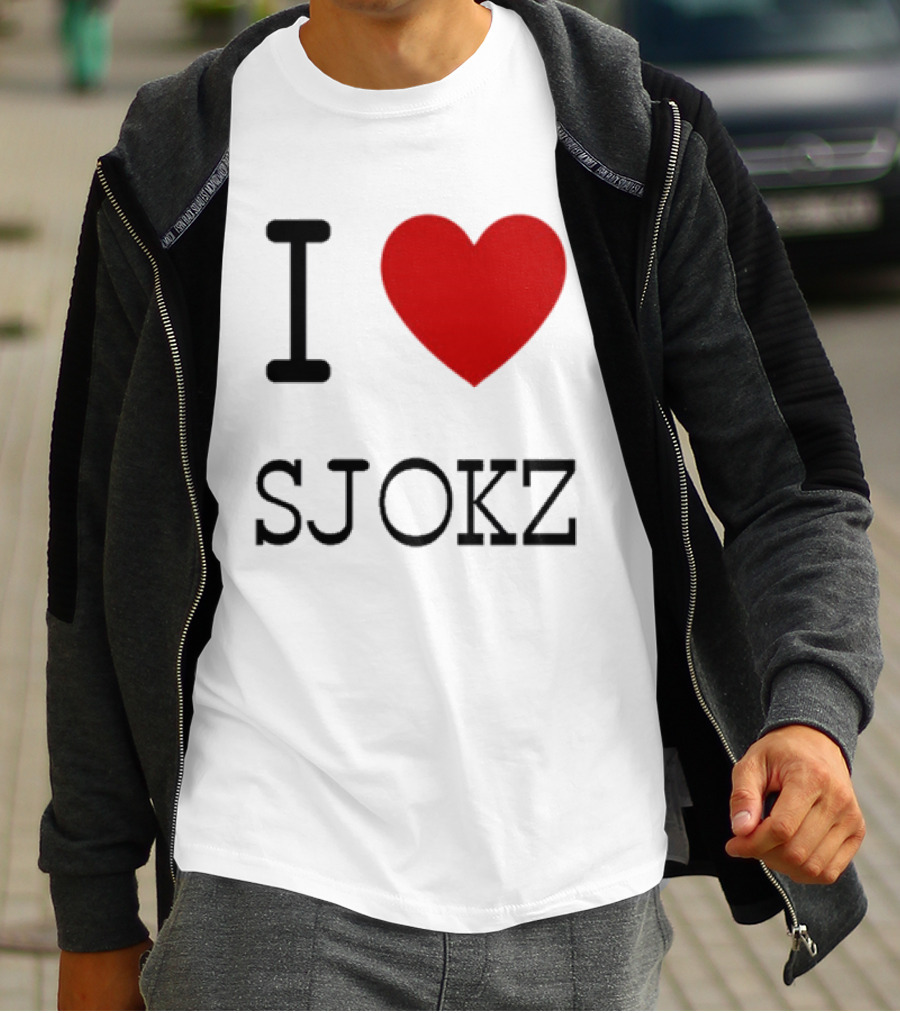 I Love Sjokz Fan T-Shirt Celebrating Popular Presenter T-Shirt