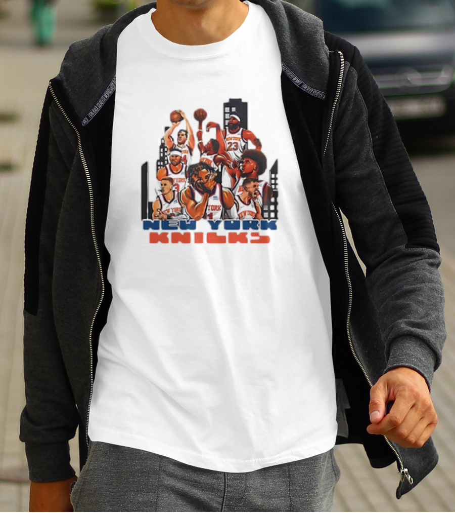 Jalen Brunson New York Knicks Basketball Team New Era T-Shirt