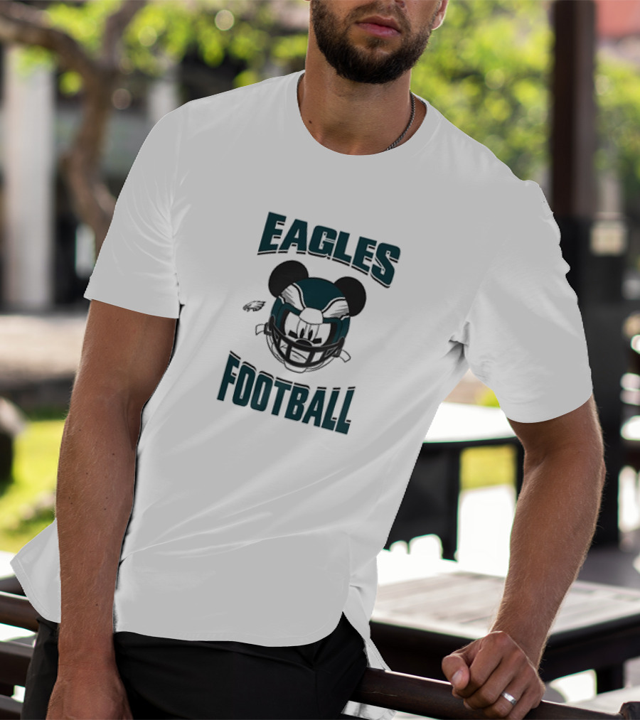 Eagles Football Mickey Mouse Helmet Philadelphia T-Shirt