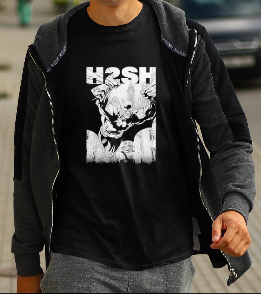 Batman Hush Jim Lee Scott Williams Retro Batman Gotham Skyline T-Shirt