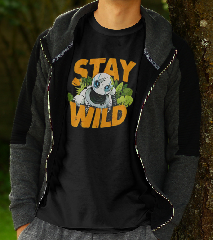 Stay Wild Roz The Wild Robot Jungle Adventure T-Shirt