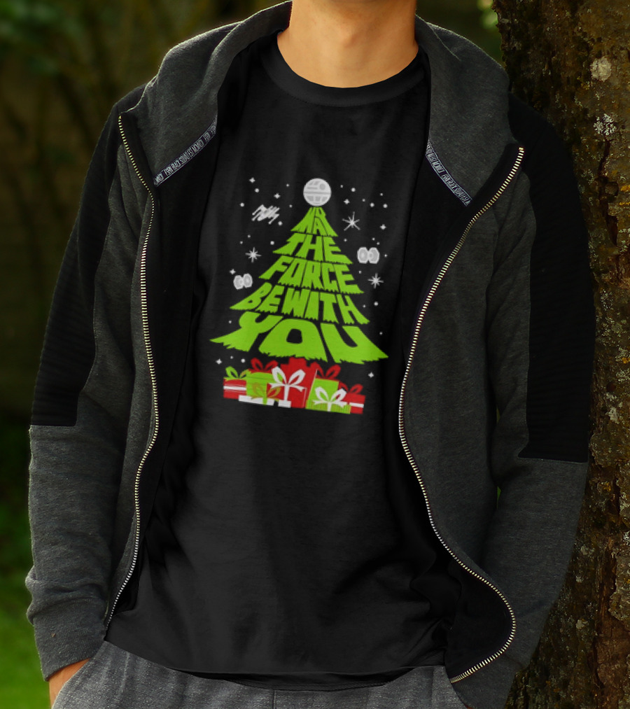 Star Wars May The Force Be With You Christmas Tree T-Shirt