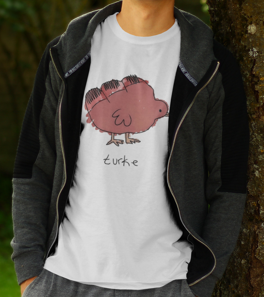 Turke Turkey Thanksgiving Turkey Drawing T-Shirt