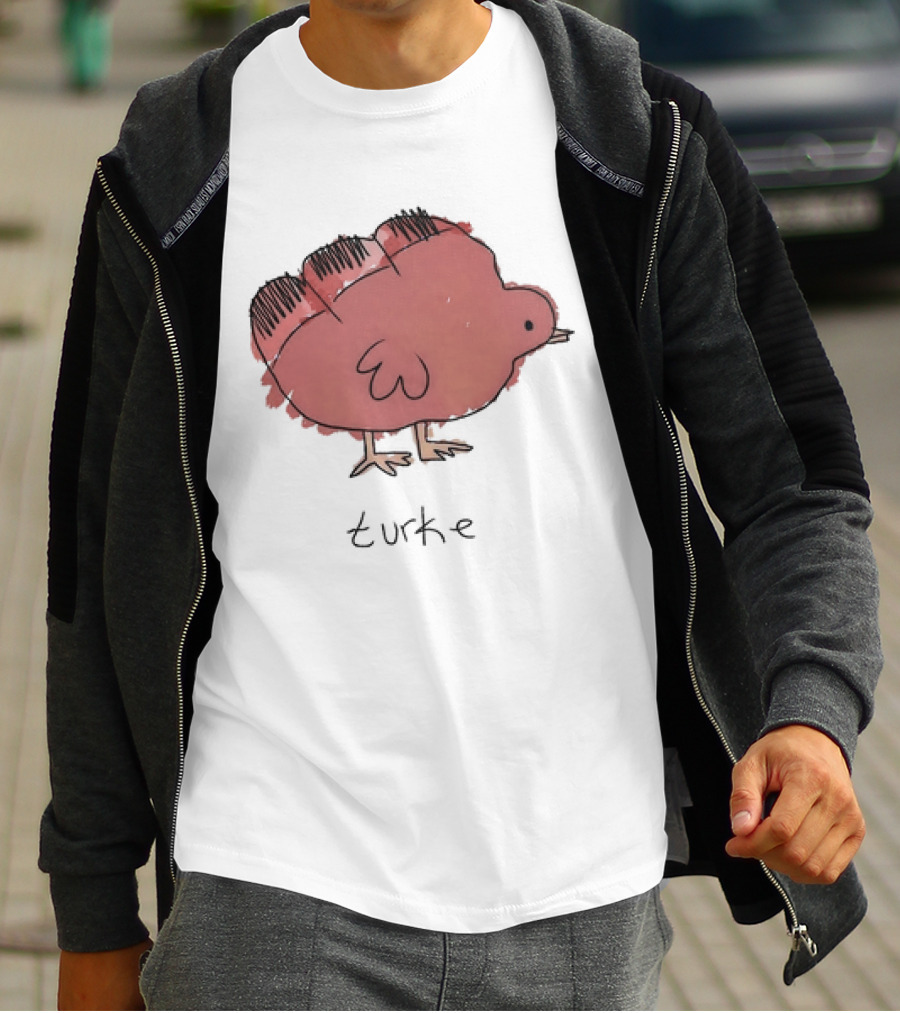 Turke Turkey Thanksgiving Turkey Drawing T-Shirt