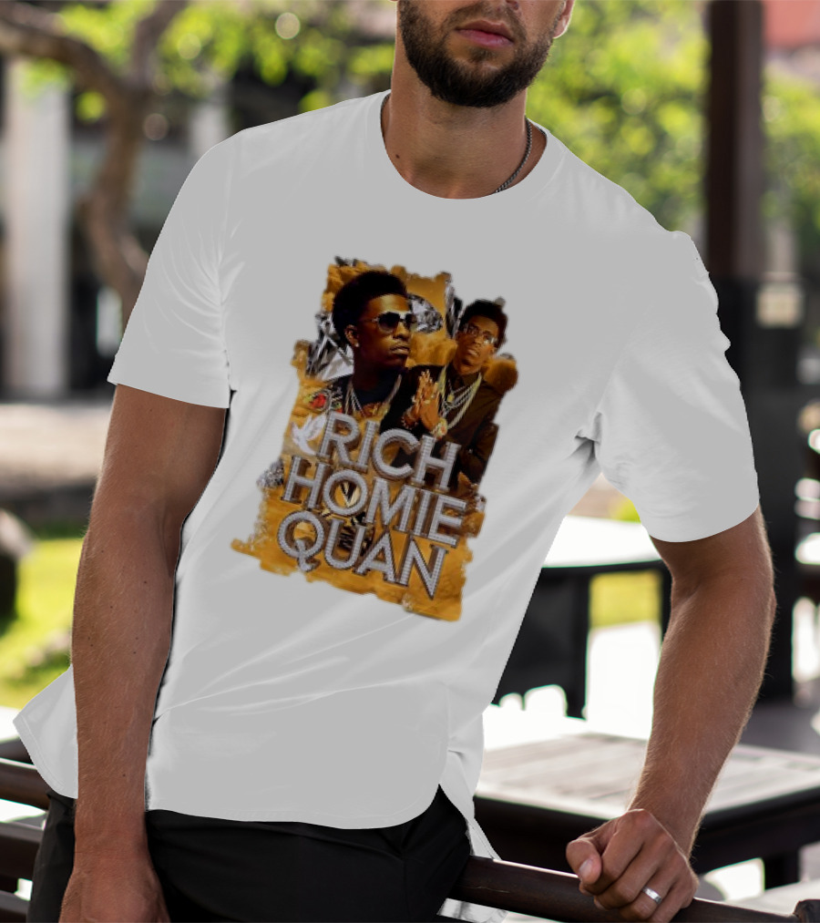 Rich Homie Quan Vintage Style Graphic Collage T-Shirt