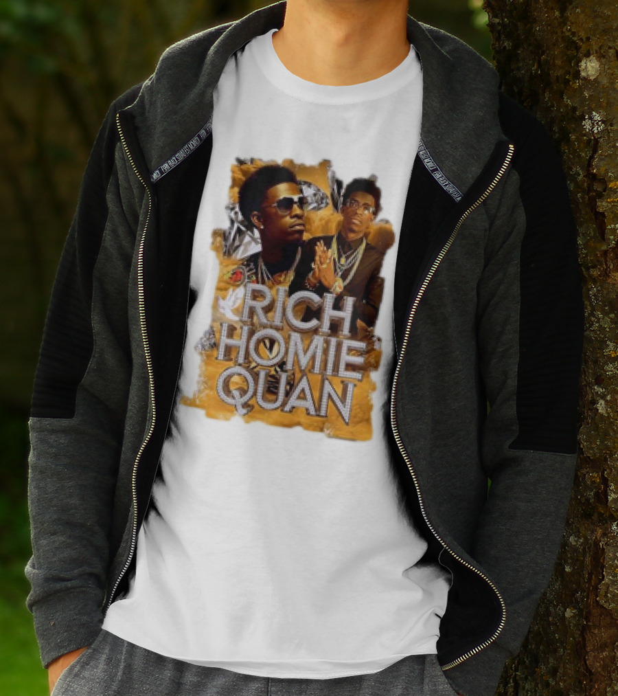 Rich Homie Quan Vintage Style Graphic Collage T-Shirt