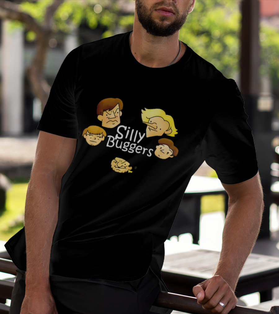 Silly Buggers Cartoon Faces Classic T-Shirt