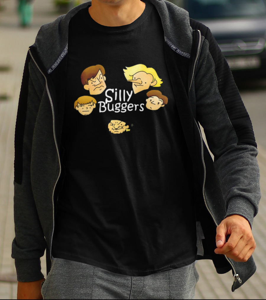 Silly Buggers Cartoon Faces Classic T-Shirt