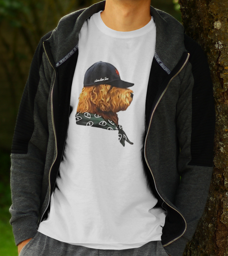 Aime Leon Dore Buddy Dog Wearing Cap And Scarf T-Shirt