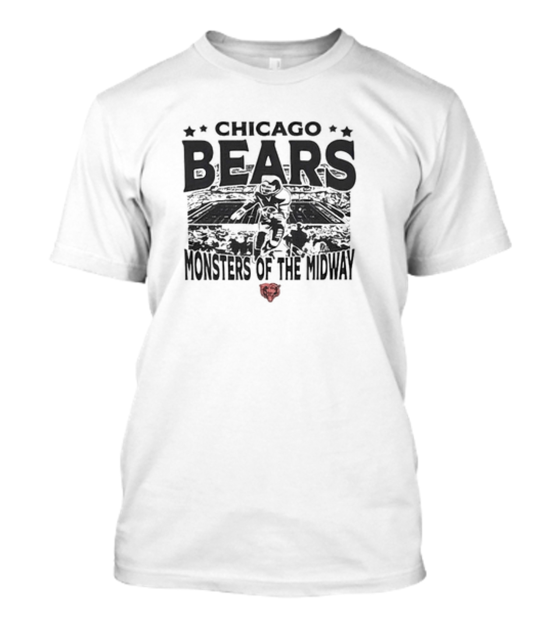 Chicago Bears Monsters Of The Midway Stadium T-Shirt
