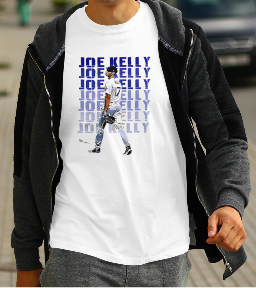 Joe Kelly Los Angeles Dodgers Baseball Player No. 17 T-Shirt