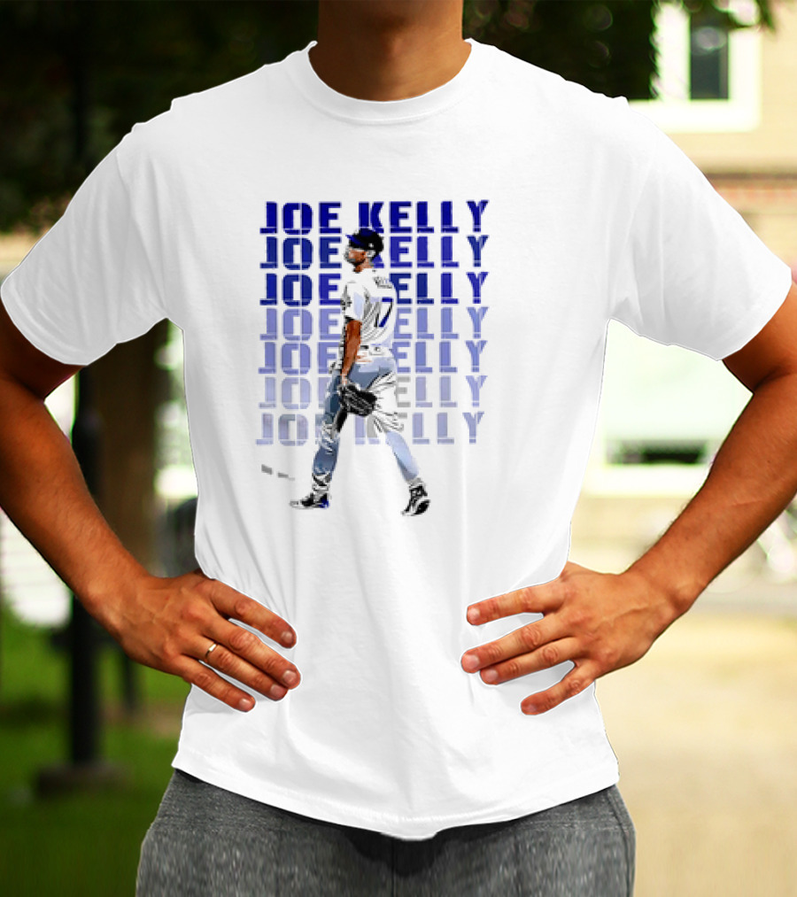 Joe Kelly Los Angeles Dodgers Baseball Player No. 17 T-Shirt