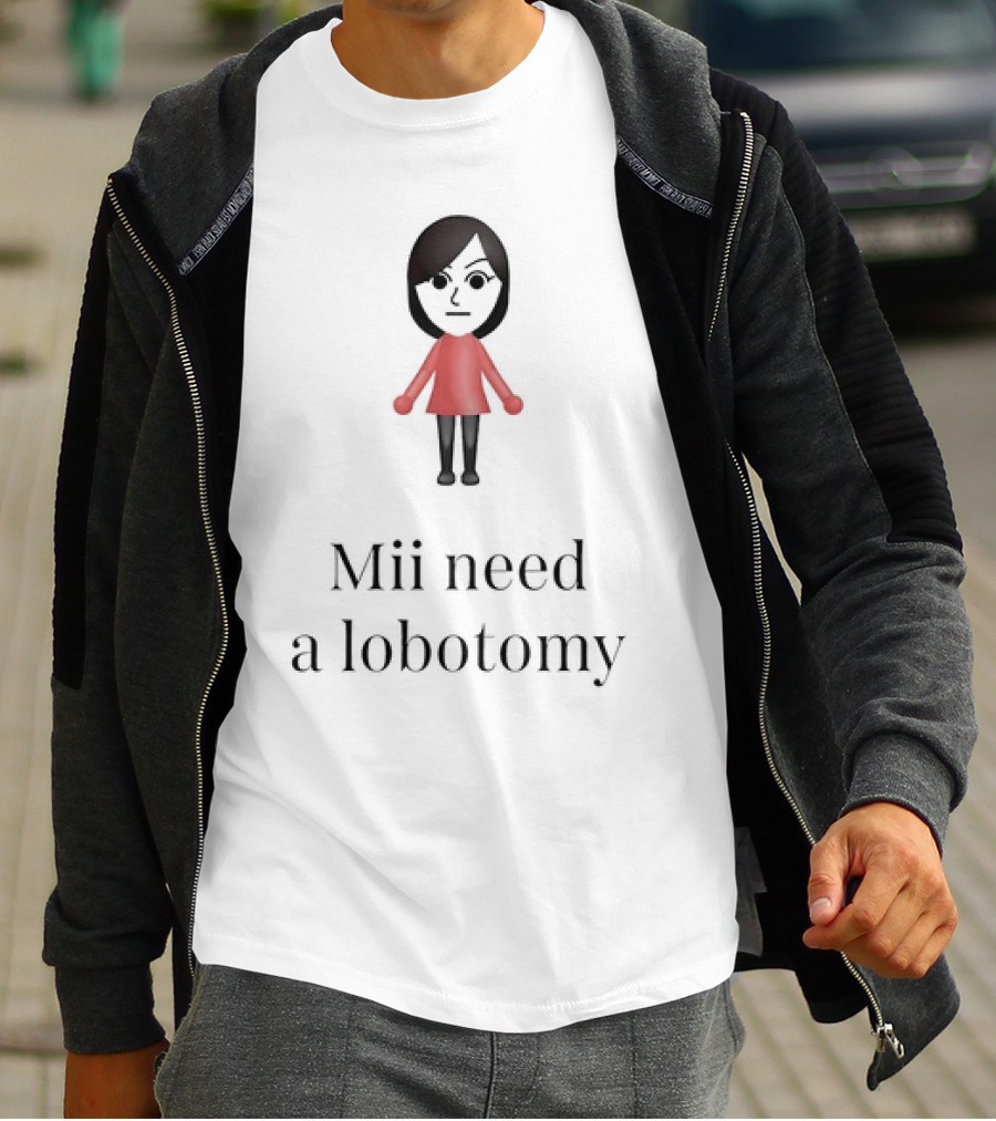 Mii Character Expression Mii Need A Lobotomy T-Shirt