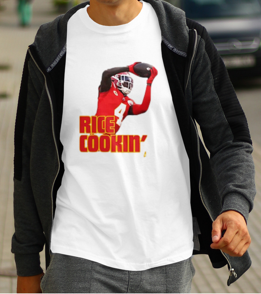 Rasheed Rice Cookin' Kansas City Chiefs Football WR1 T-Shirt