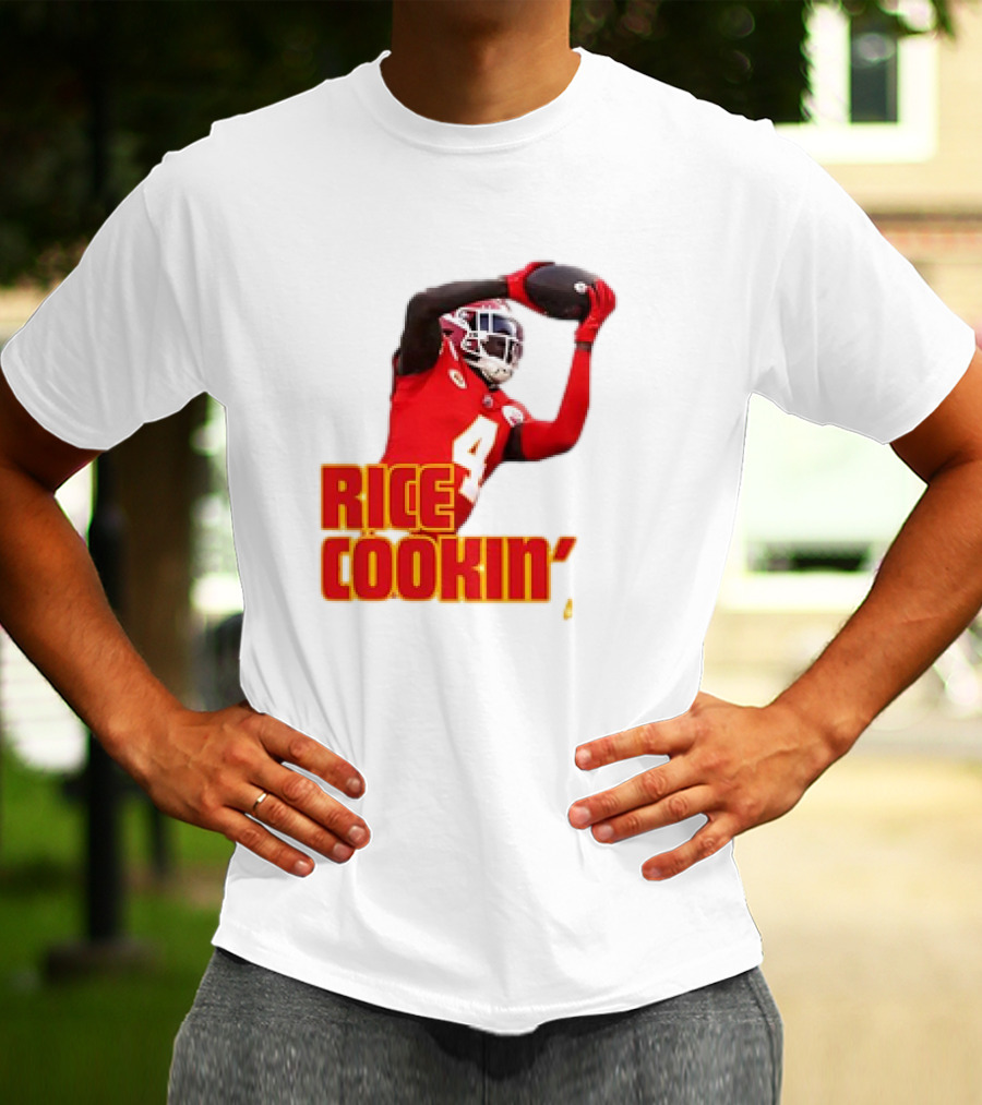 Rasheed Rice Cookin' Kansas City Chiefs Football WR1 T-Shirt
