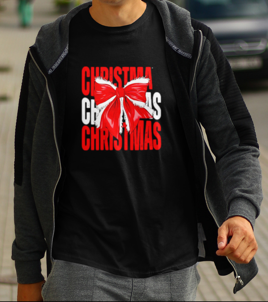 Christmas Santa Claus Bow T-Shirt