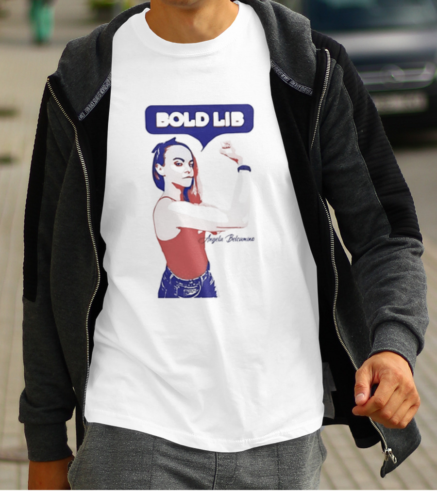 Bold Lib Angela Belcamino Retro Style Empowerment T-Shirt