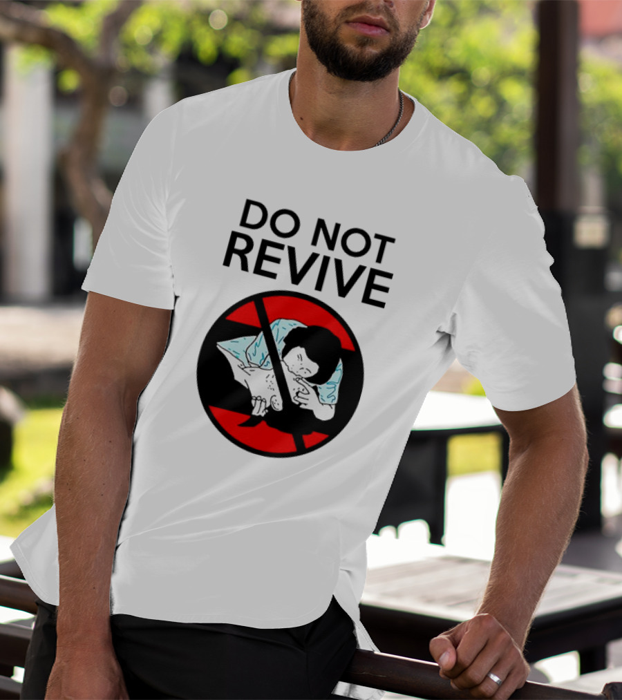 Do Not Revive CPR Parody Red Circle Cross T-Shirt