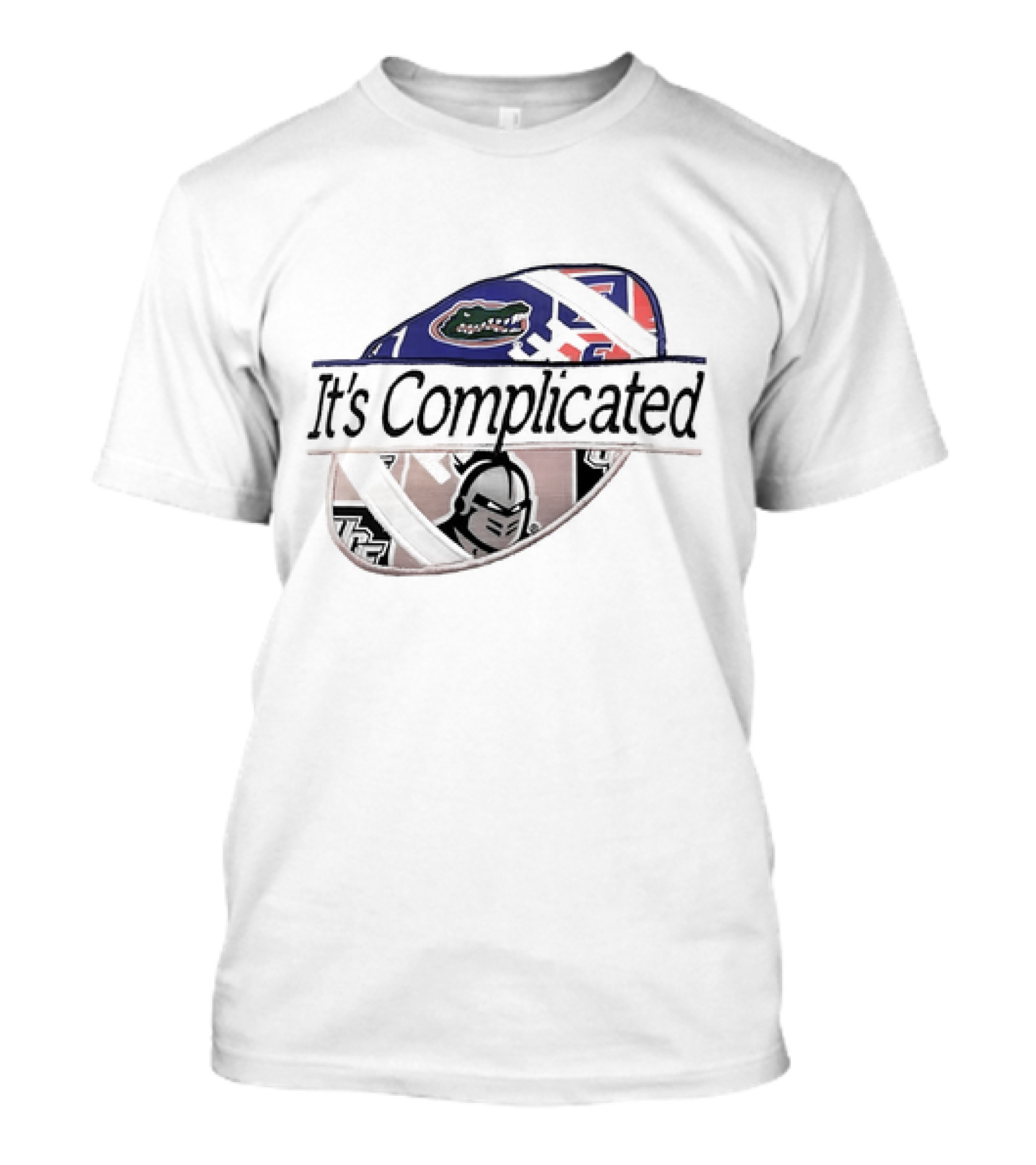 It's Complicated Florida Gators UCF Knights Logo Sports Rivalry T-Shirt