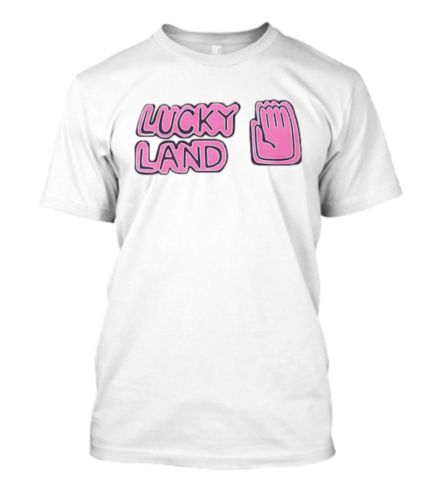 Lucky Land Jojo Jotaro Hand Pink T-Shirt