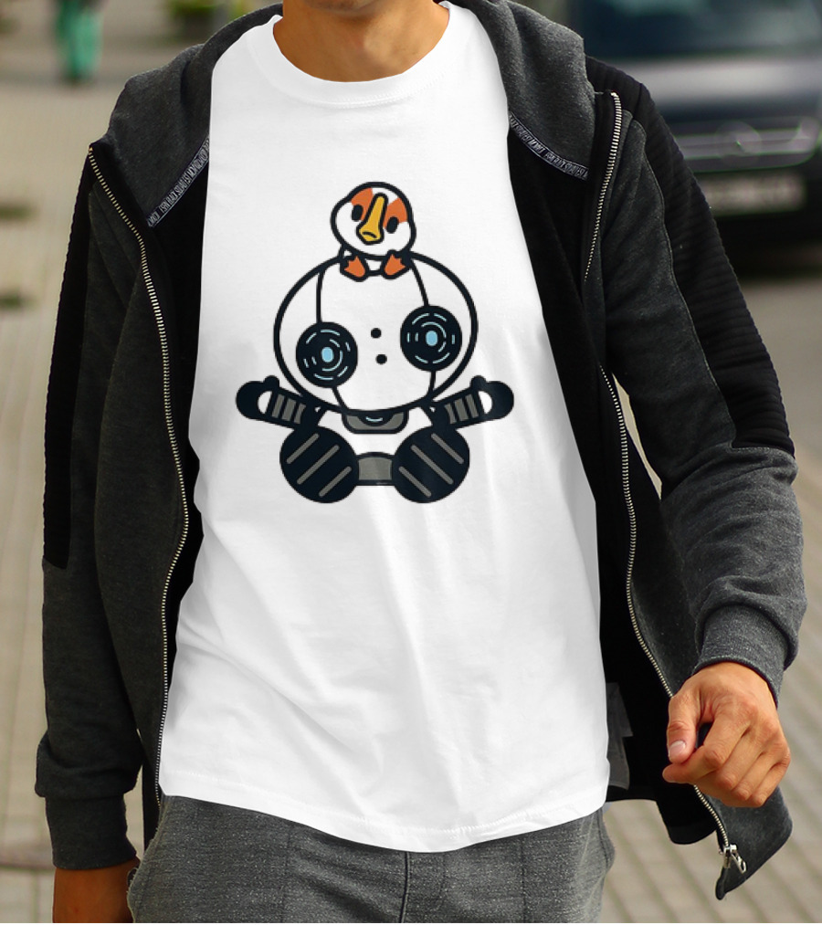 Roz And Brightbill The Wild Robot Hello Gosling Kawaii T-Shirt