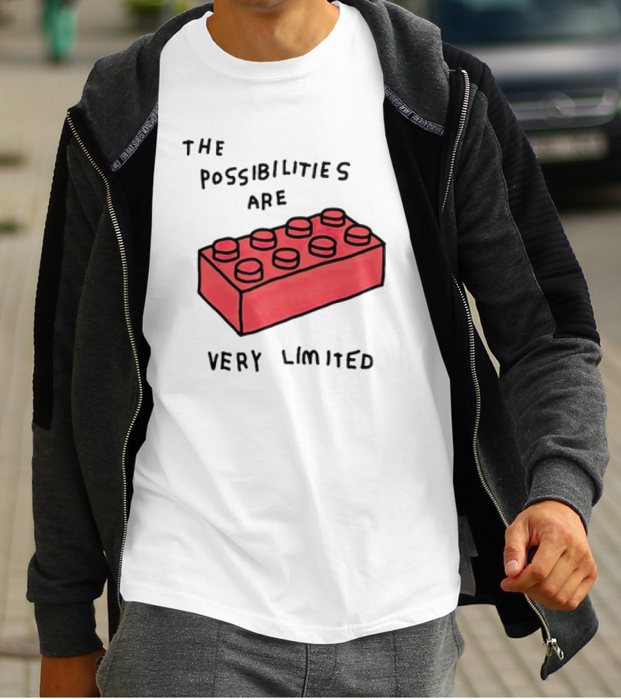 The Possibilities Are Very Limited Red Brick Block T-Shirt