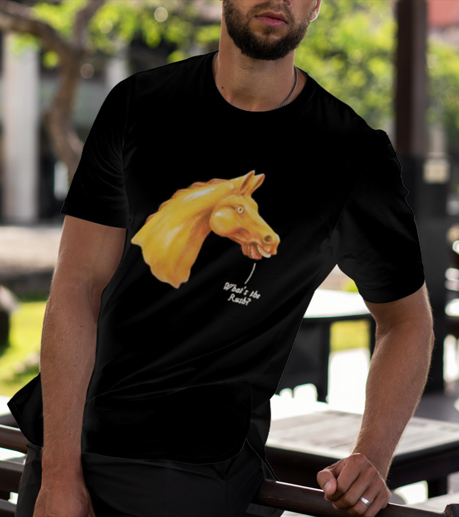 We Live In Time Carousel Horse What's The Rush T-Shirt